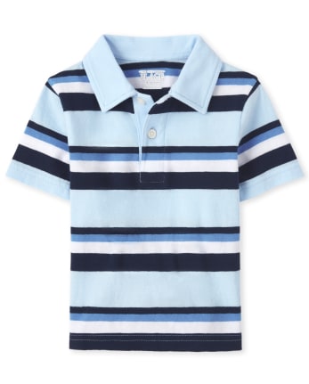 The Children's Place Baby Boys' Short Sleeve Striped Jersey Polo 