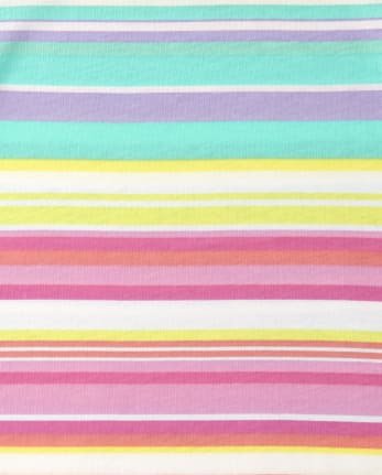 Baby And Toddler Girls Rainbow Striped Top