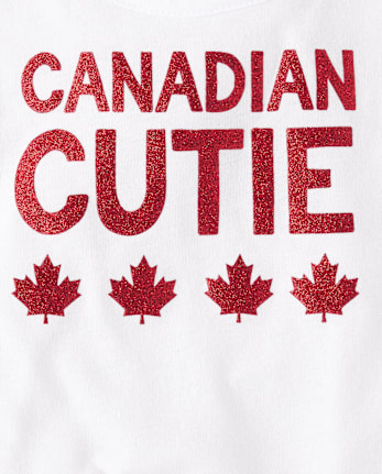 Ensemble de tenue 2 pièces Canadian Cutie pour petites filles