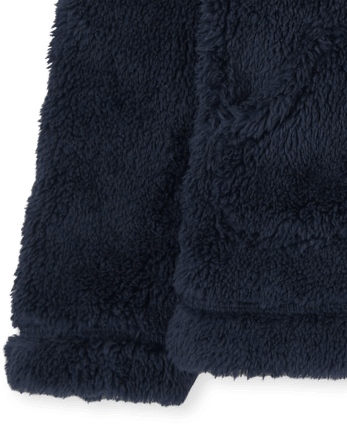 Sweat à capuche zippé en sherpa pour bébés et petites filles