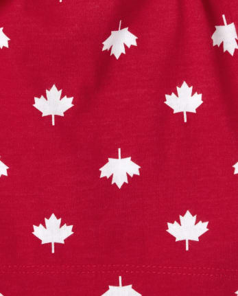 Baby And Toddler Girls Canada Day Romper