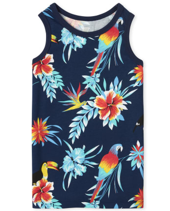 Boys Tropical Toucan Tank Top