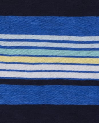 Polo de punto a rayas para bebés y niños pequeños