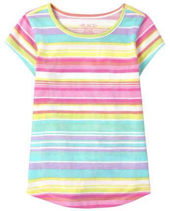 Girls striped top shop