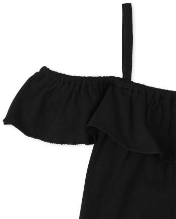 Girls Ruffle Off Shoulder Top 2-Pack