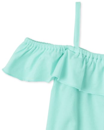Girls Ruffle Off Shoulder Top 2-Pack