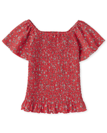 Girls smocked top 2025