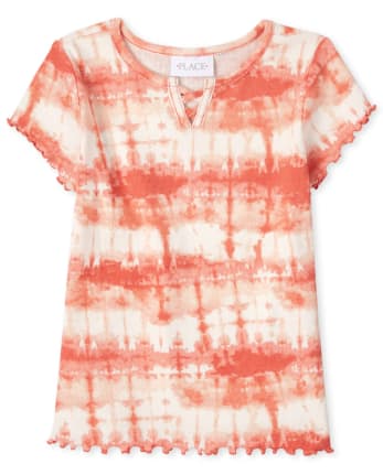 Haut côtelé tie-dye pour fille