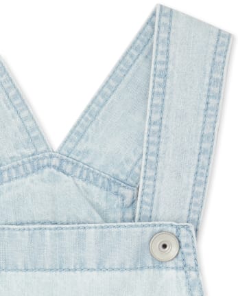 Girls Chambray Shortalls
