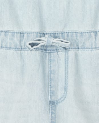 Girls Chambray Shortalls