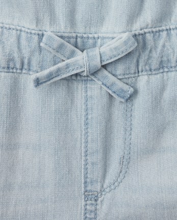 Overol de mezclilla para niñas