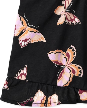 Mameluco con volante de mariposa para niñas