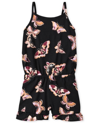 Mameluco con volante de mariposa para niñas