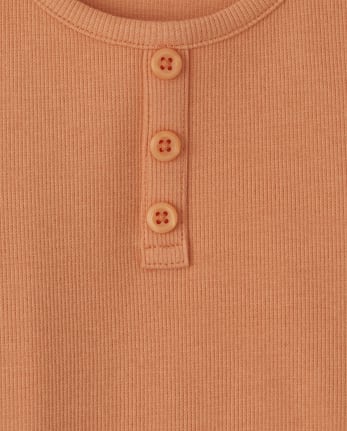 Girls Ribbed Henley Tank Top 2-Pack