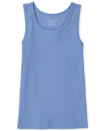 Girls Sleeveless Ribbed Tank Top | The Children's Place CA