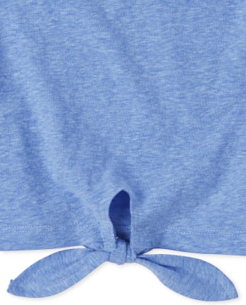 Girls Tie Front Top