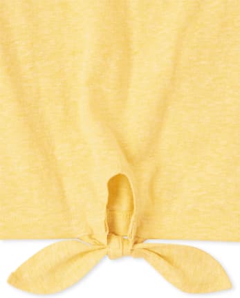 Girls Tie Front Top