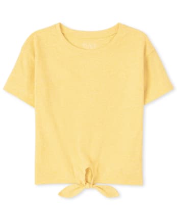 Girls Tie Front Top