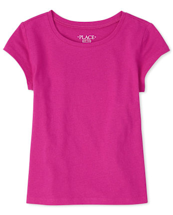 Camiseta básica con capas de uniforme para niñas