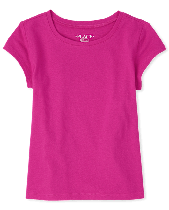 Camiseta básica con capas de uniforme para niñas