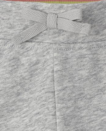 Short arc-en-ciel en French Terry pour fille