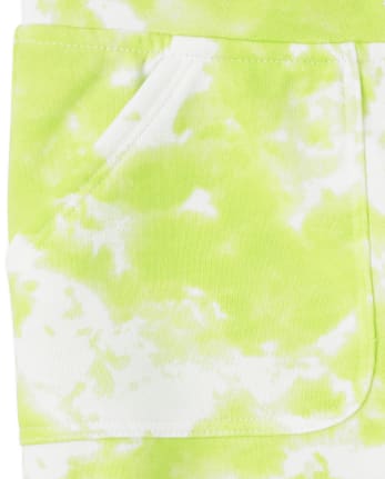 Short en molleton tie-dye pour fille