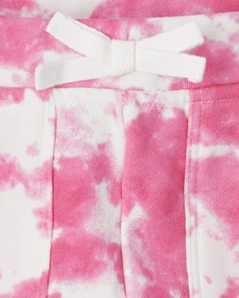 Short en molleton tie-dye pour fille