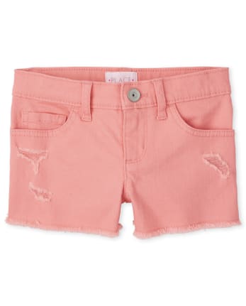 Shorts cortos de mezclilla para niñas