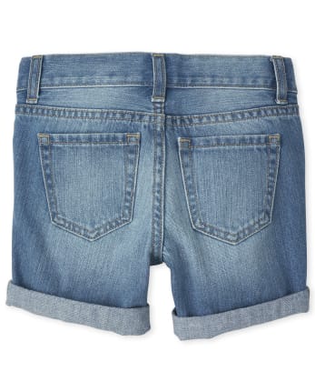 Short midi en jean pour fille