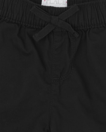 Shorts de sarga para niñas, paquete de 2