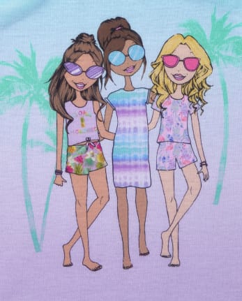 Girls Tropical Squad Pajamas