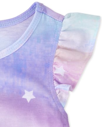 Chemise de nuit à volants licorne pour fille