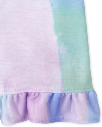 Chemise de nuit à volants licorne pour fille