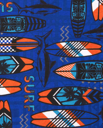 Pijama de algodón de ajuste ceñido Surf para niños, paquete de 2