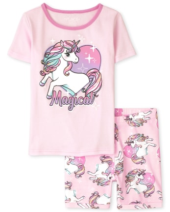Pijama Niña Unicornio Algodón Snug Fit