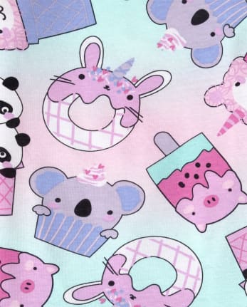 Pijama de algodón Squishies Snug Fit para niñas