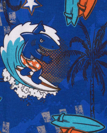 Boys Surf Snug Fit Cotton Pajamas 2-Pack