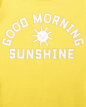 Girls Glow Sunshine Snug Fit Cotton Pajamas 2-Pack