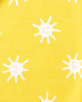 Girls Glow Sunshine Snug Fit Cotton Pajamas 2-Pack