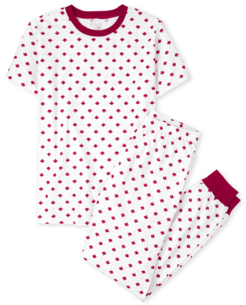 Adult Matching Family Canada Day Snug Fit Cotton Pajamas