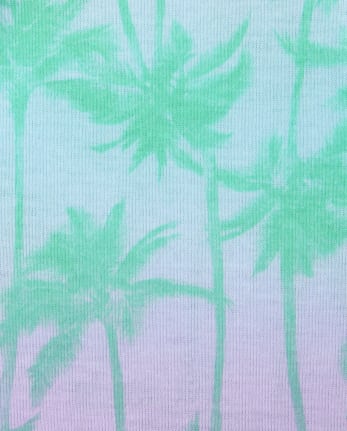 Girls Palm Tree Pajamas 2-Pack