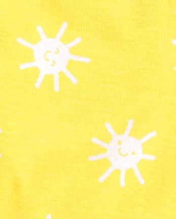 Ensemble de 2 pyjamas en coton ajustés Butterfly Sunshine pour bébés et petites filles