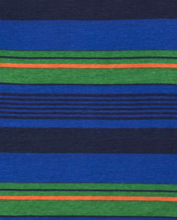 Baby And Toddler Boys Alligator Striped Snug Fit Cotton Pajamas 2-Pack