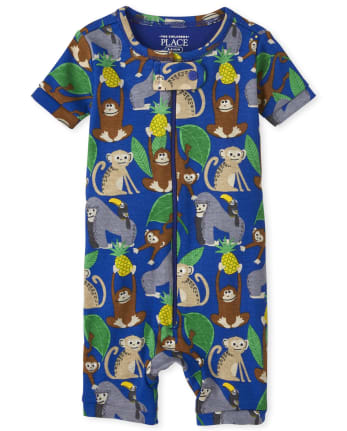 The Childrens Place Baby Boys Animal Blanket Sleeper