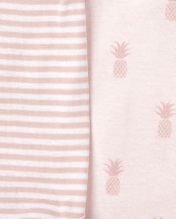Baby Girls Pineapple Giraffe Bodysuit 5-Pack