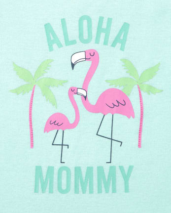 Baby And Toddler Girls Aloha Morning Snug Fit Cotton Pajamas