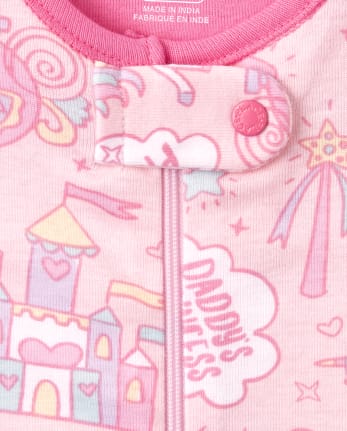 Pijamas mágicos de una pieza de algodón con ajuste ceñido para bebés y niñas pequeñas