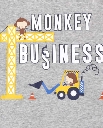 Baby And Toddler Boys Monkey Business Snug Fit Cotton Pajamas