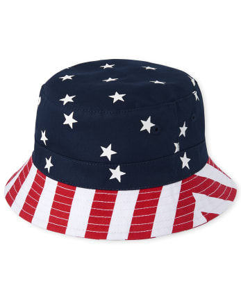 Toddler Boys Americana Reversible Bucket Hat