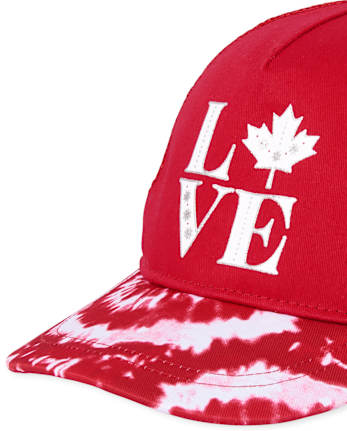 Casquette de baseball d&#39;amour pour la fête du Canada pour filles